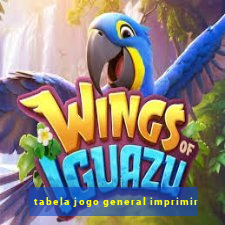 tabela jogo general imprimir